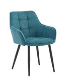Chaise de salle à manger Oriana - Tissé bleu